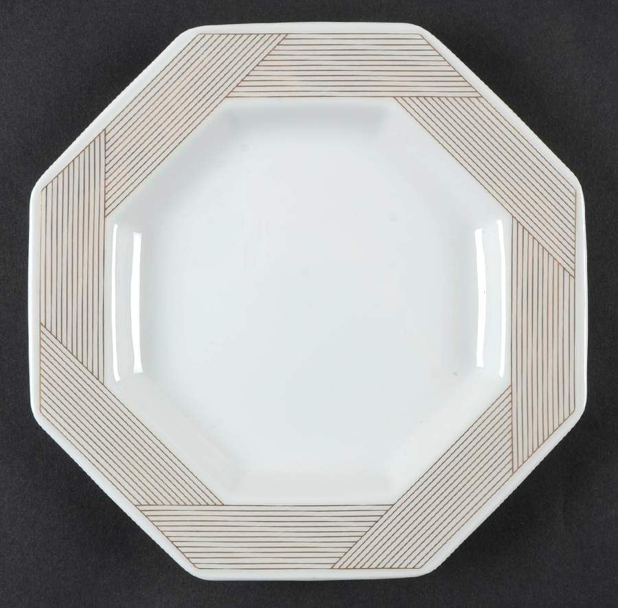 Parquet Gold Salad Plate by Mikasa-1