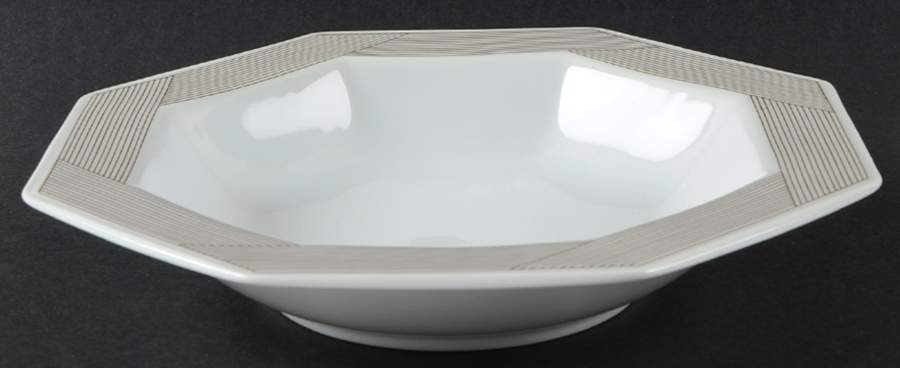 Parquet Gold Rim Soup Bowl by Mikasa-1
