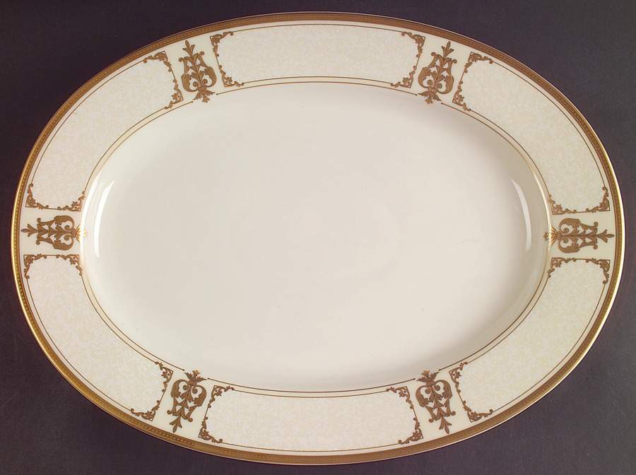 Palace Gold 14" Oval Serving Platter by Mikasa-1