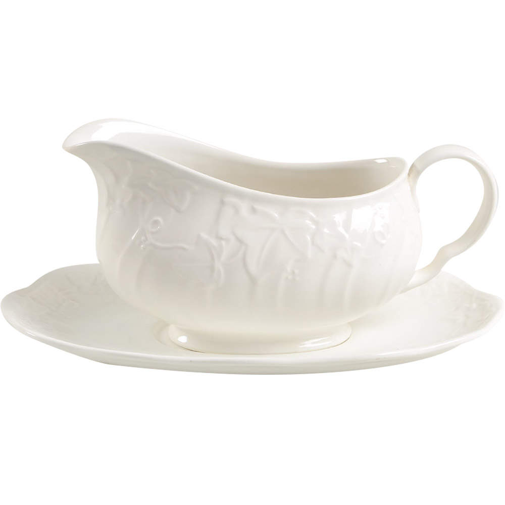 Parisian Ivy Gravy Boat & Underplate by Mikasa-1