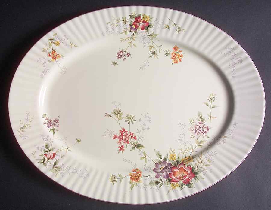 Park Lane 14" Oval Serving Platter by Mikasa-1