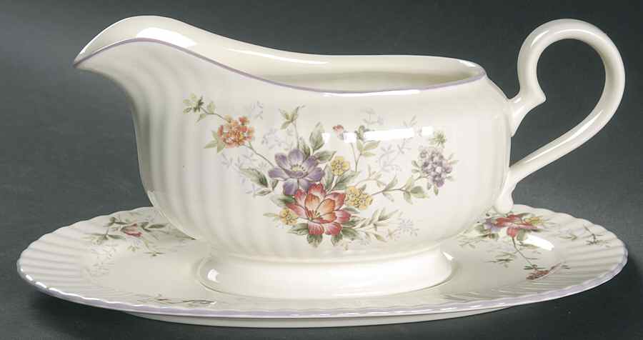 Park Lane Gravy Boat & Underplate by Mikasa-1