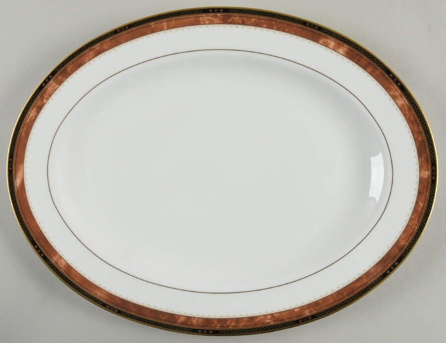 Palazzo 14" Oval Serving Platter by Mikasa-1