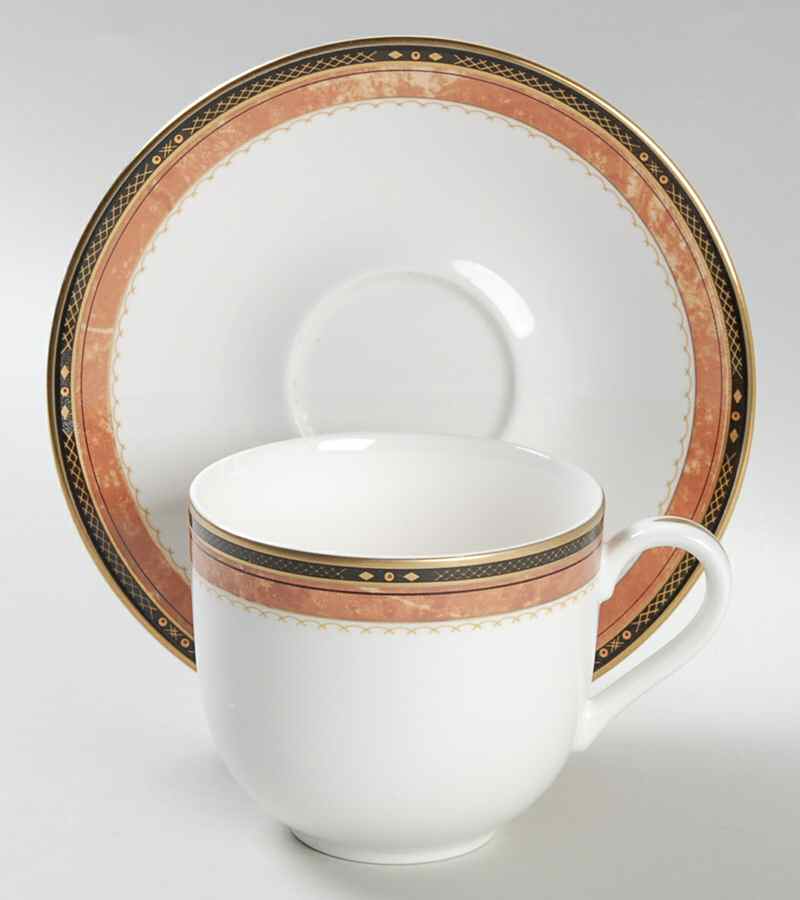 Pallazo Flat Cup & Saucer Set by Mikasa-1