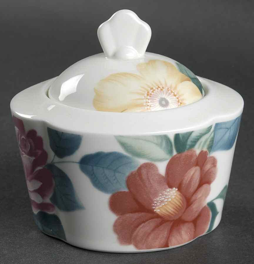 Palace Meadow Sugar Bowl & Lid by Mikasa-1