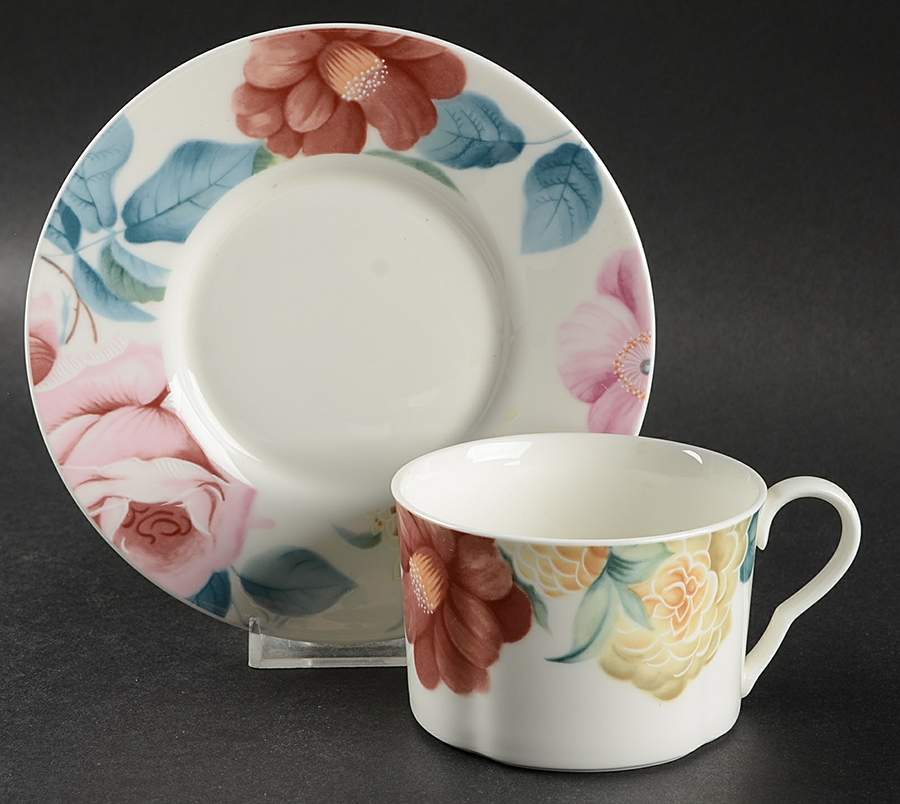 Palace Meadow Flat Cup & Saucer Set by Mikasa-1