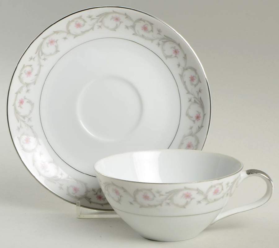 Pamela Flat Cup & Saucer Set by Mikasa-1