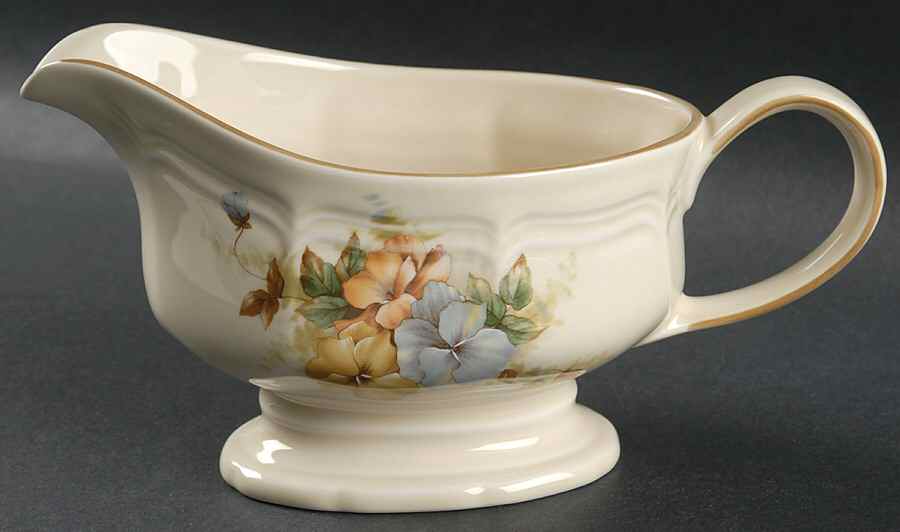 Pansies Gravy Boat by Mikasa-1