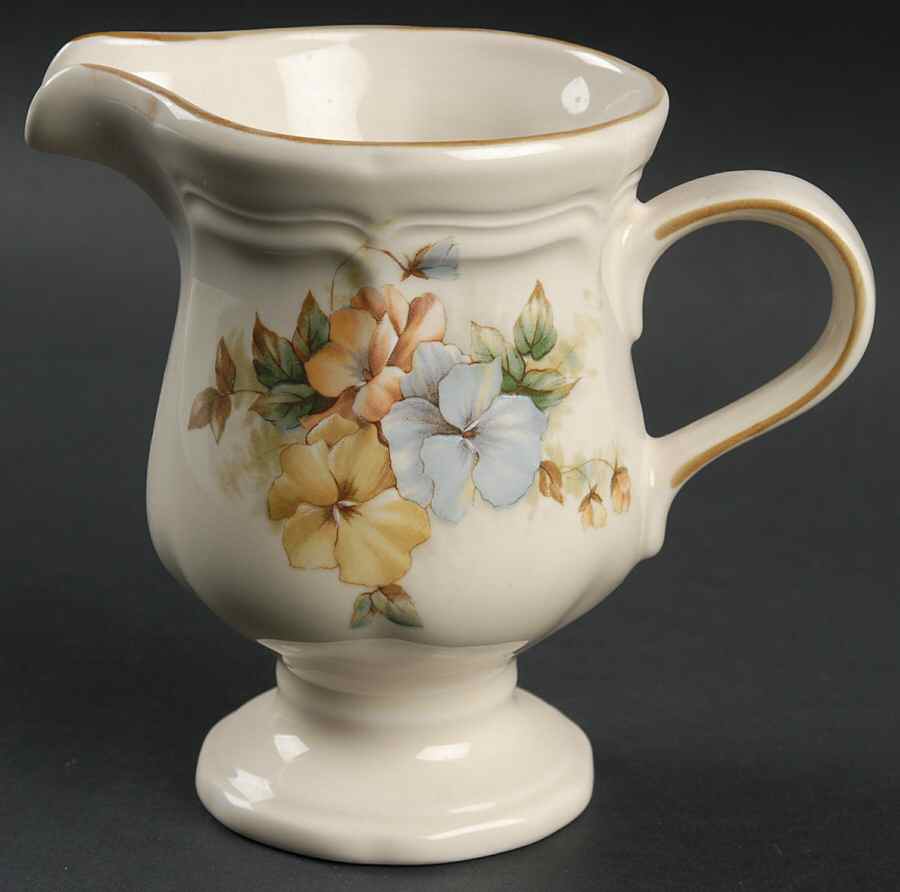Pansies Creamer by Mikasa-1