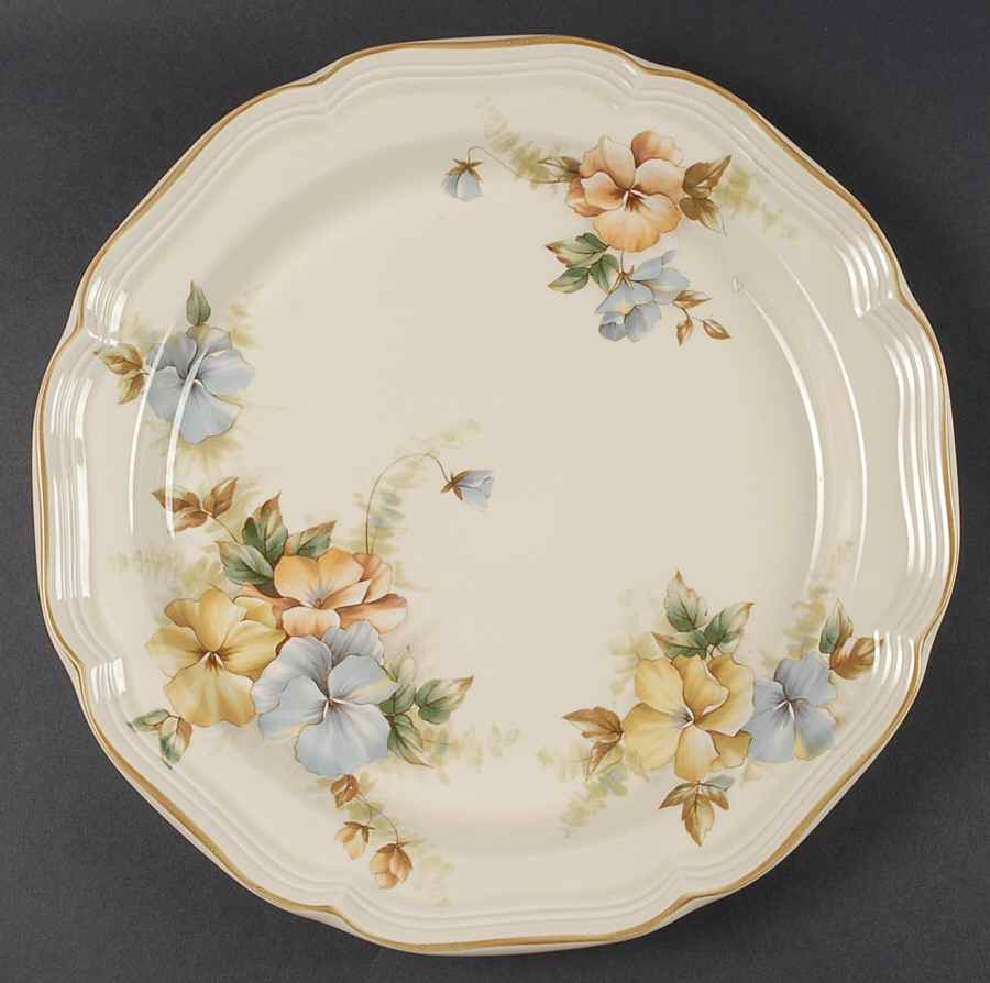 Pansies 12" Chop Plate (Round Platter) by Mikasa-1