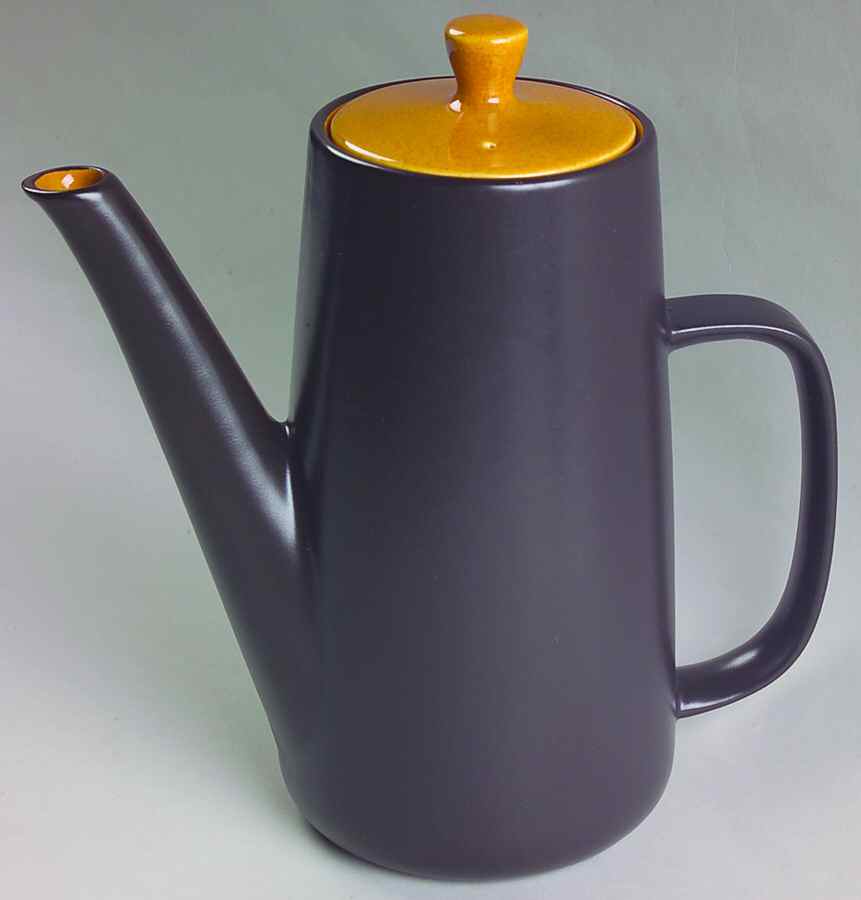 Paprika Orange Brown Coffee Pot & Lid by Mikasa-1