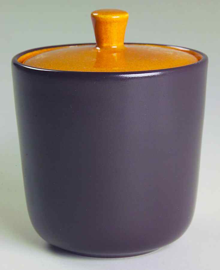 Paprika Orange Brown Sugar Bowl & Lid by Mikasa-1