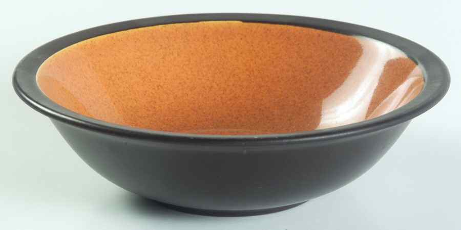 Paprika Orange Brown Rim Cereal Bowl by Mikasa-1