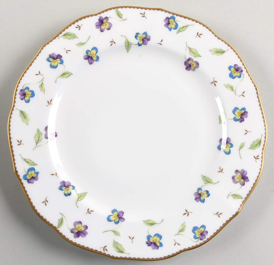 Pansy Parade Salad Plate by Mikasa-1