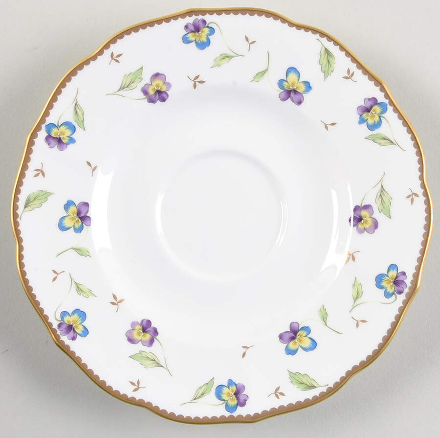 Pansy Parade Saucer by Mikasa-1