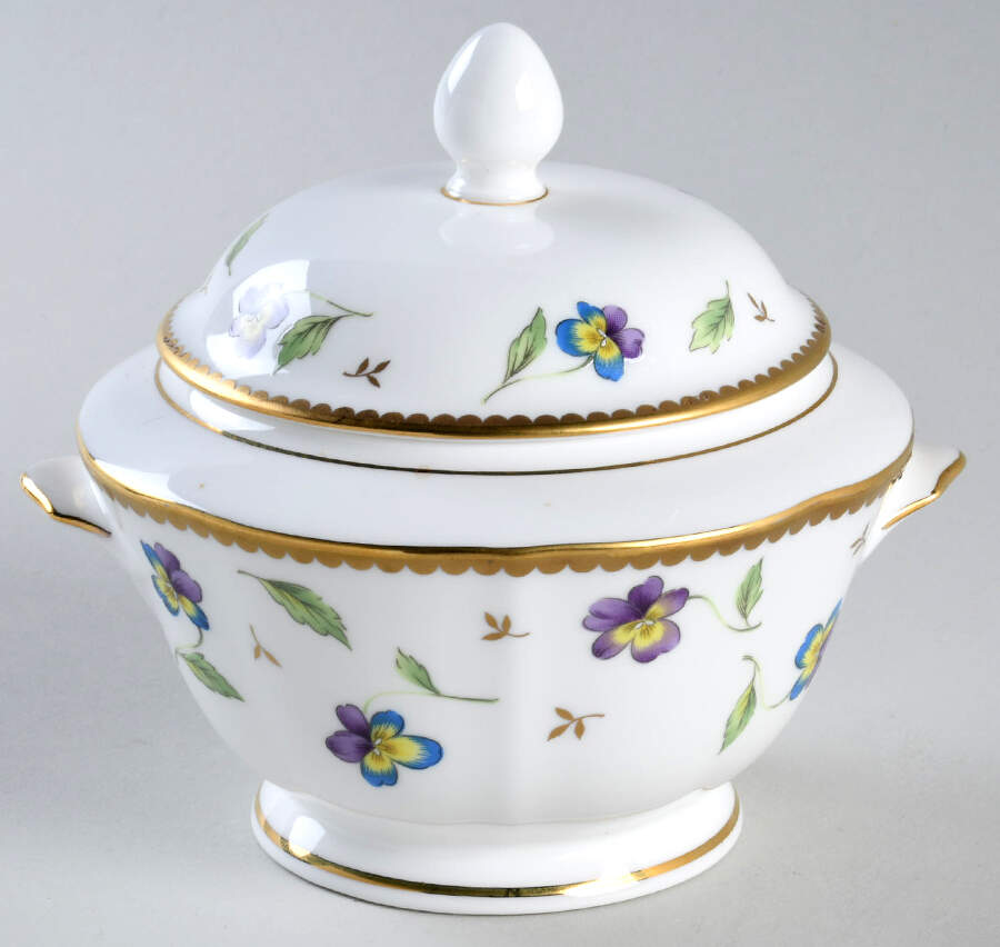 Pansy Parade Sugar Bowl & Lid by Mikasa-1