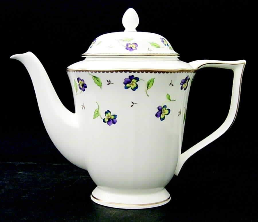 Pansy Parade Coffee Pot & Lid by Mikasa-1
