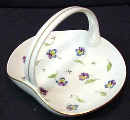 Pansy Parade 5" Handled Basket by Mikasa-1