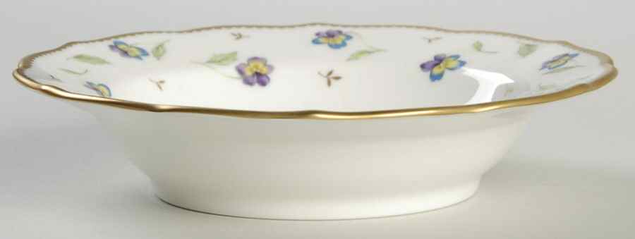 Pansy Parade Rim Fruit/Dessert (Sauce) Bowl by Mikasa-1