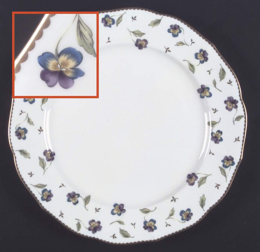 Pansy Parade Dinner Plate by Mikasa-1