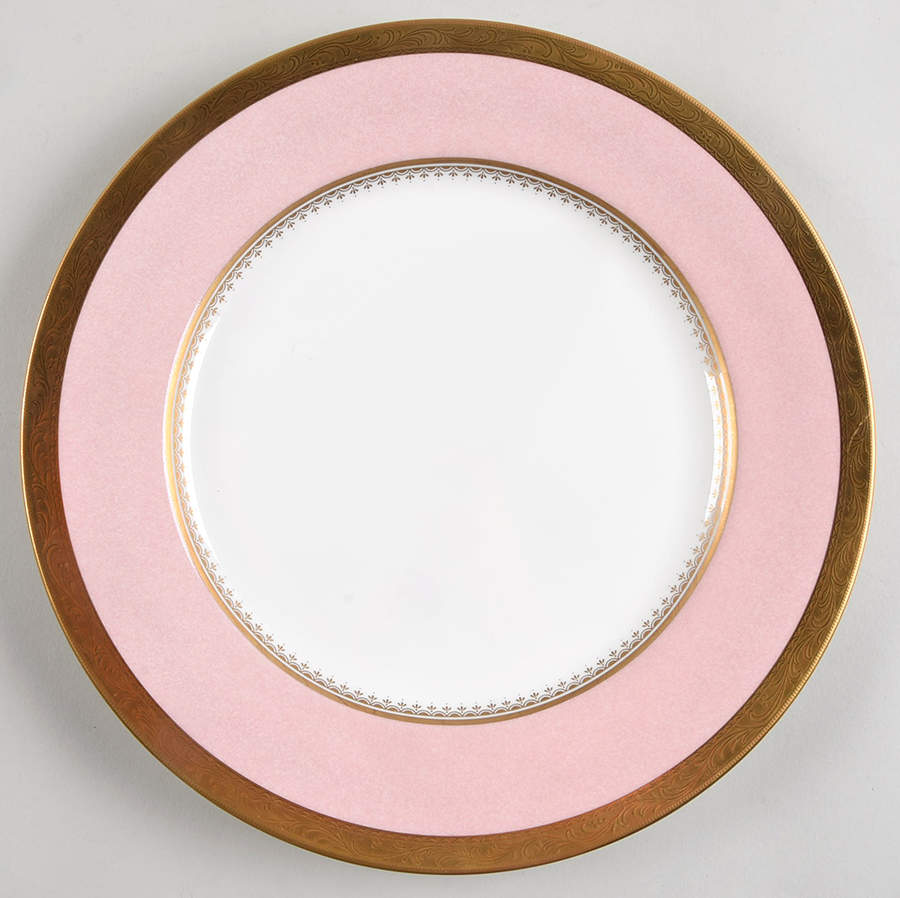 Palatial Pink Dinner Plate by Mikasa-1