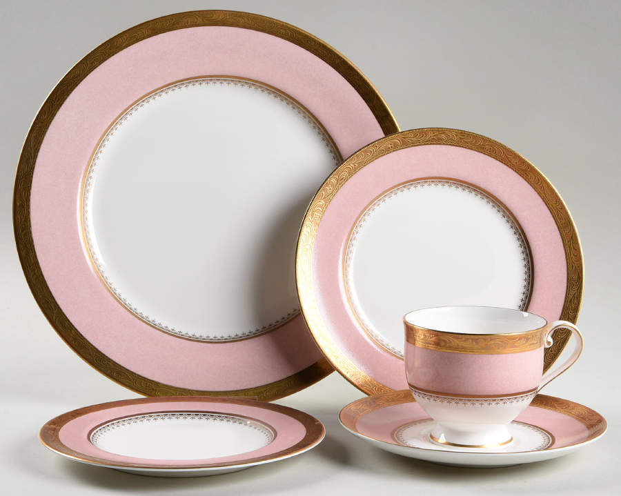 Palatial Pink 5 Piece Place Setting by Mikasa-1