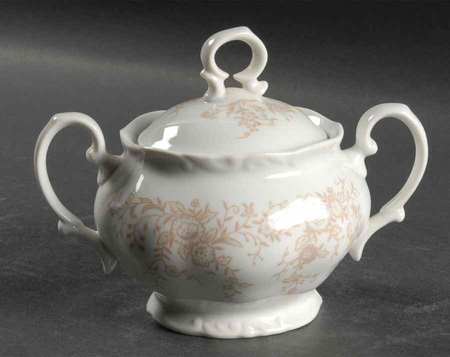 Parchment Sugar Bowl & Lid by Mikasa-1