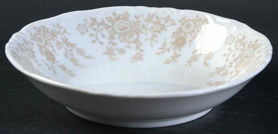 Parchment Rim Fruit/Dessert (Sauce) Bowl by Mikasa-1