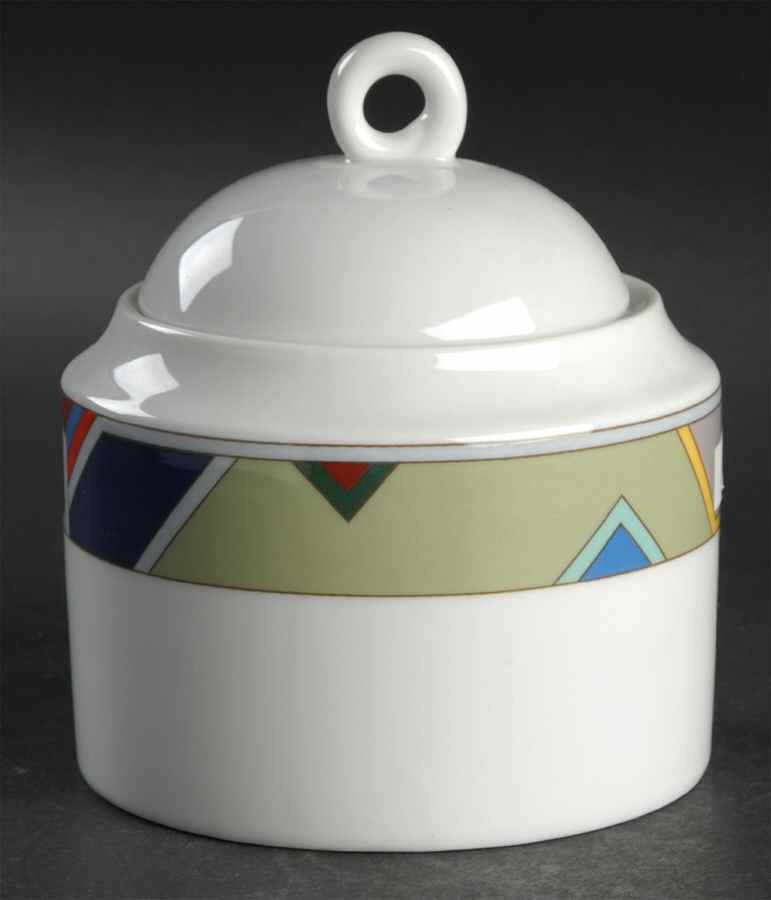 Parquet Sugar Bowl & Lid by Mikasa-1