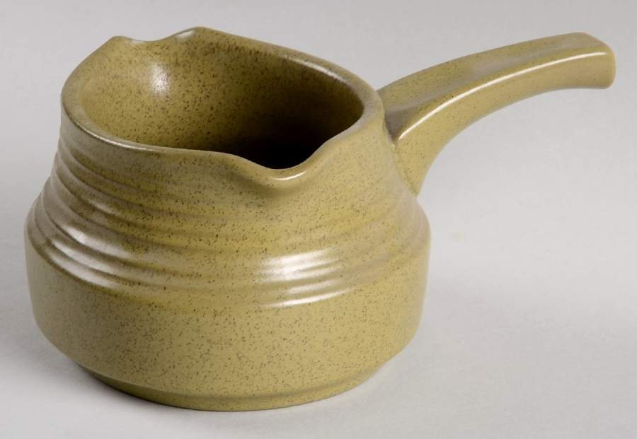 Painted Sands Moss Green Gravy Boat by Mikasa-1