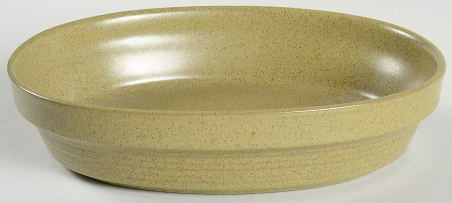 Painted Sands Moss Green 9" Oval Baker by Mikasa-1