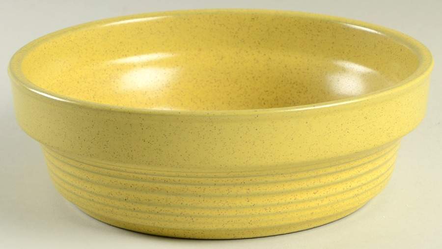 Painted Sands Yellow 8" Round Vegetable Bowl by Mikasa-1