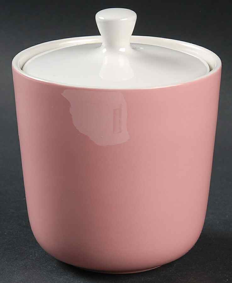 Pastelle Pink Sugar Bowl & Lid by Mikasa-1