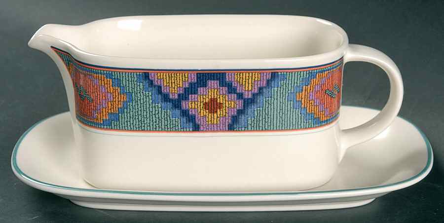 Patagonia Gravy Boat & Underplate (Relish/Butter) by Mikasa-1