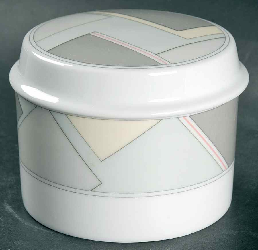 Patchwork Sugar Bowl & Lid by Mikasa-1