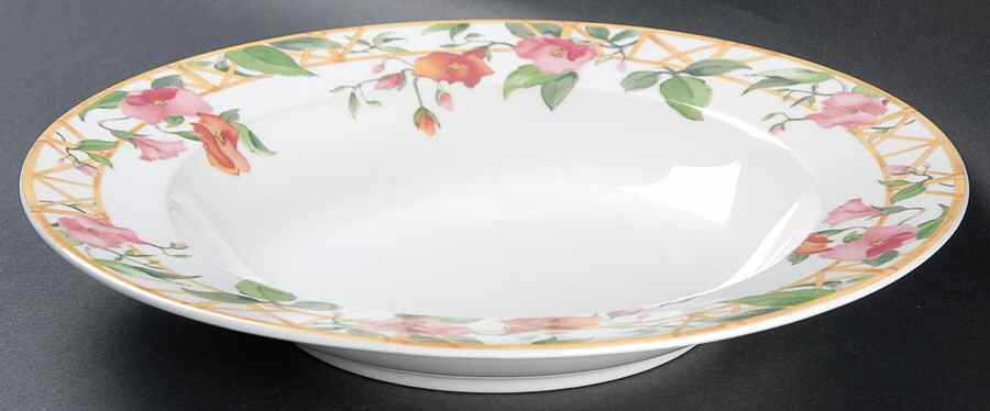 Parisian Trellis Large Rim Soup Bowl by Mikasa-1