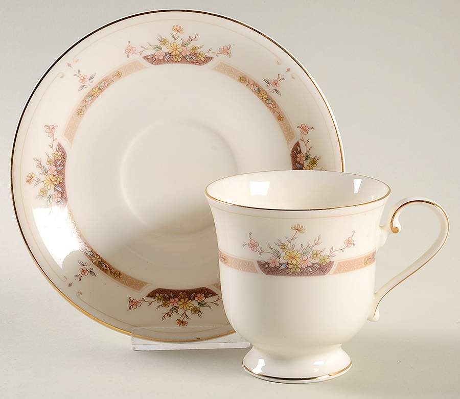 Park View Footed Cup & Saucer Set by Mikasa-1
