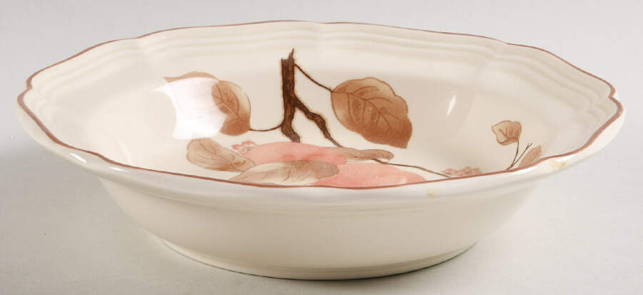 Peach Blush Rim Soup Bowl by Mikasa-1