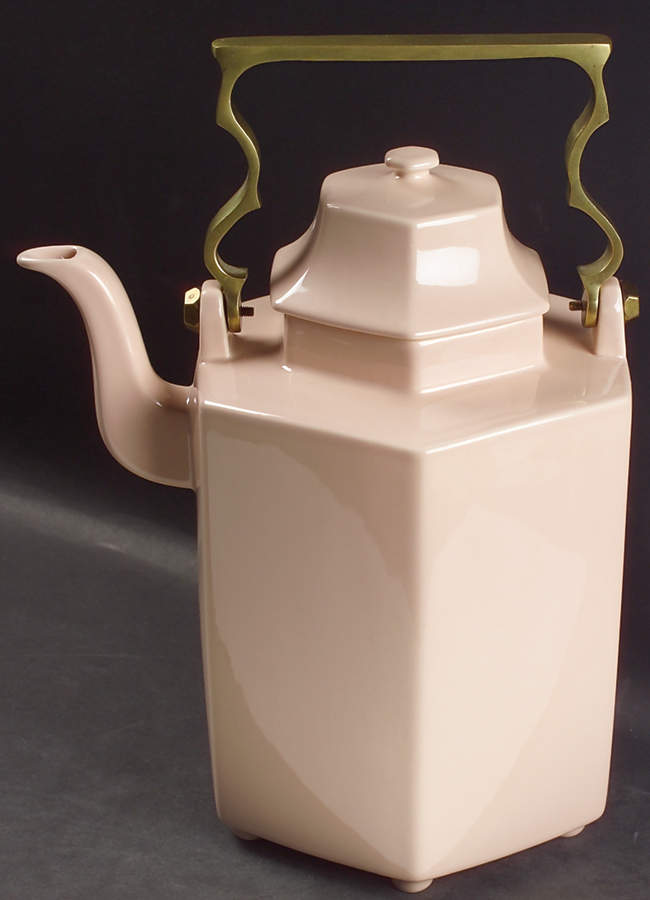 Peach Bloom Brass Handle Coffee Pot & Lid by Mikasa-1