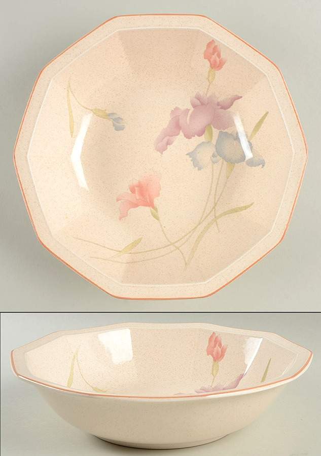 Peach Blooms 8" Round Vegetable Bowl by Mikasa-1