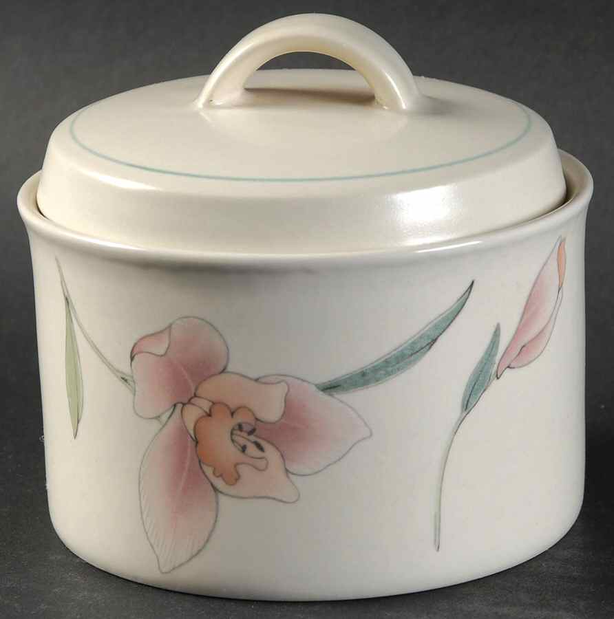 Peach Blooms Sugar Bowl & Lid by Mikasa-1