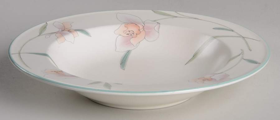 Peach Blooms Large Rim Soup Bowl by Mikasa-1
