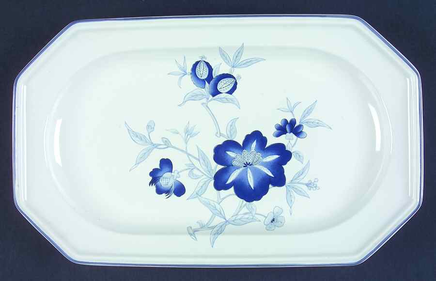 Persian Blue Large Sandwich Tray by Mikasa-1