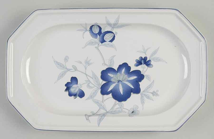 Persian Blue 14" Oval Serving Platter by Mikasa-1