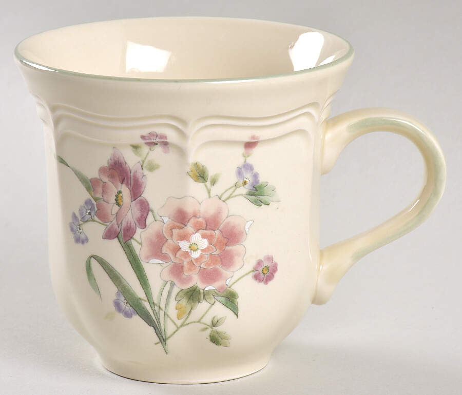 Peony Bouquet Flat Cup by Mikasa-1