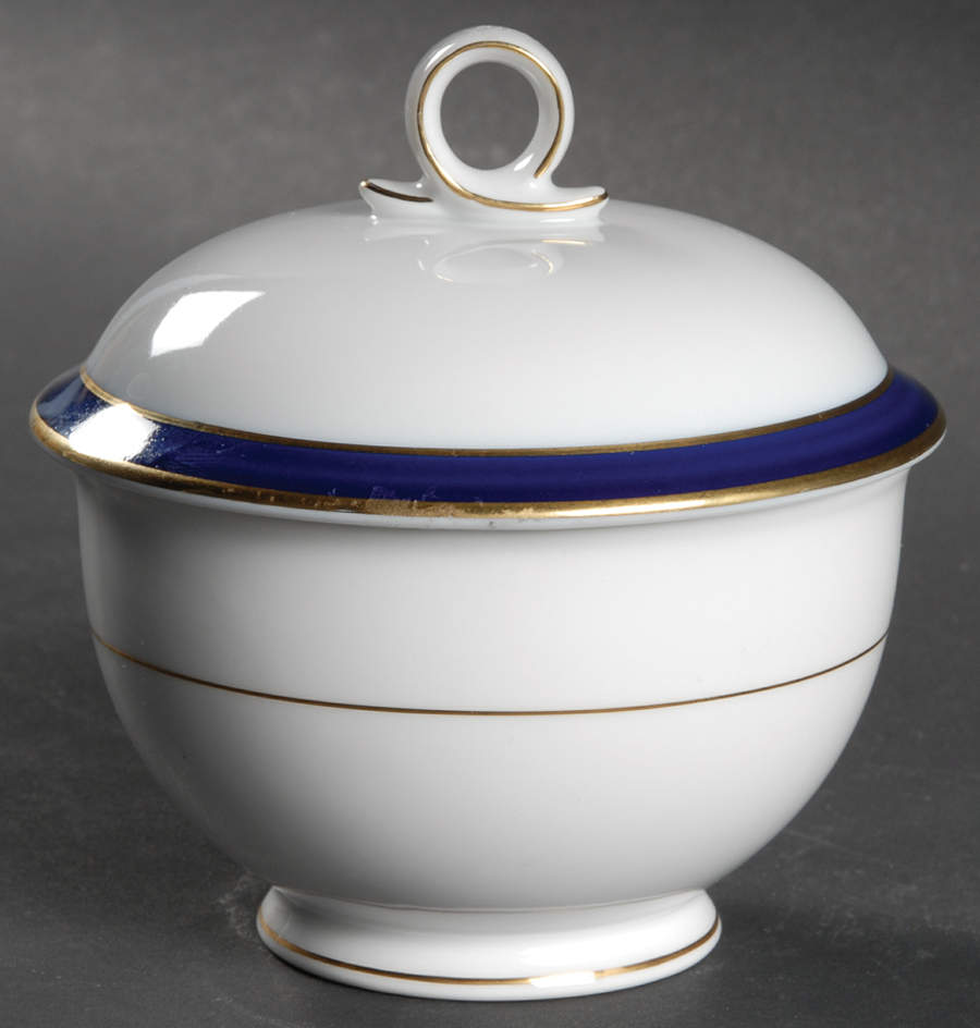 Pearl Cobalt Sugar Bowl & Lid by Mikasa-1