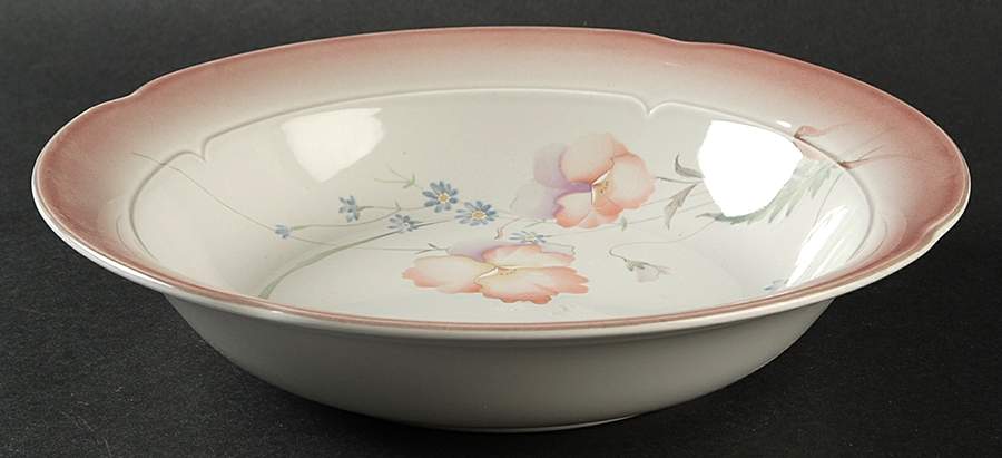 Peach Delight (Stone Lustre) Rim Soup Bowl by Mikasa-1