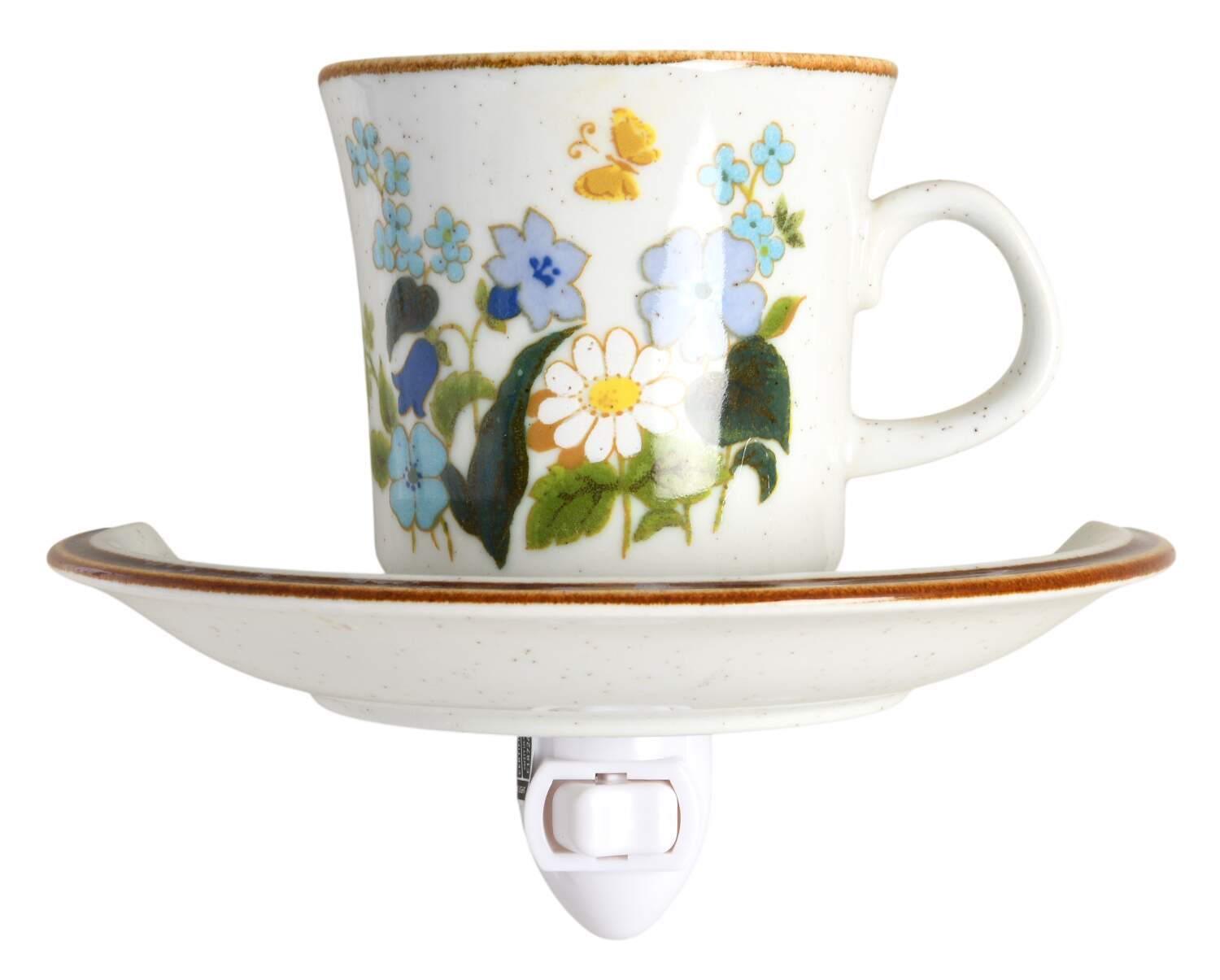 Petit Fleur 4 3/8"-4 5/8" Night Light/Cup & Saucer HC by Mikasa-1