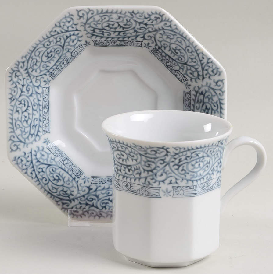 Peking Flat Cup & Saucer Set by Mikasa-1