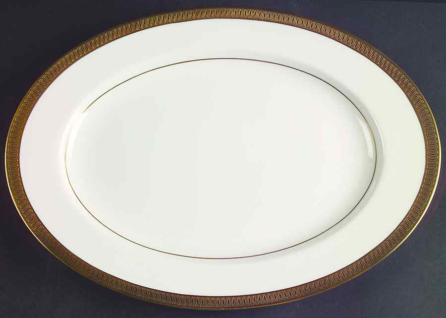 Pembroke 12" Oval Serving Platter by Mikasa-1
